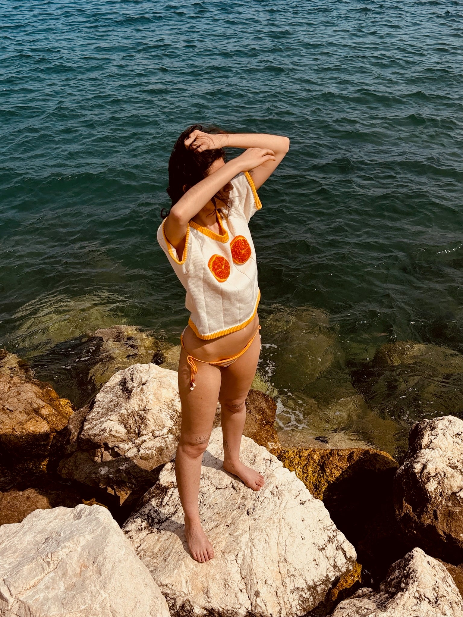 T-shirt oranges - Drôle de Gadji